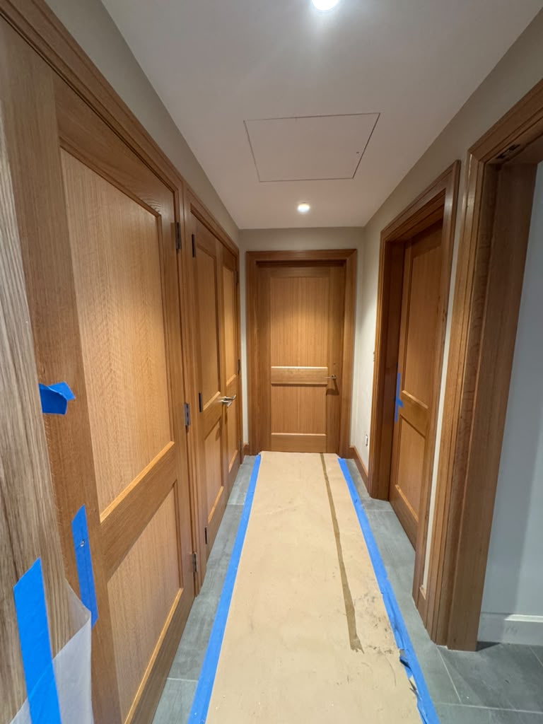 Custom interior wood doors and trim